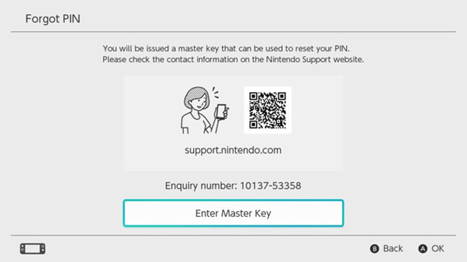 nintendo switch master key code